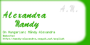 alexandra mandy business card