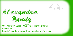 alexandra mandy business card